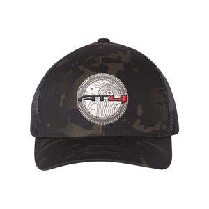 AT4 3D YP Snapback Trucker Hat- Multicam Black/ Black